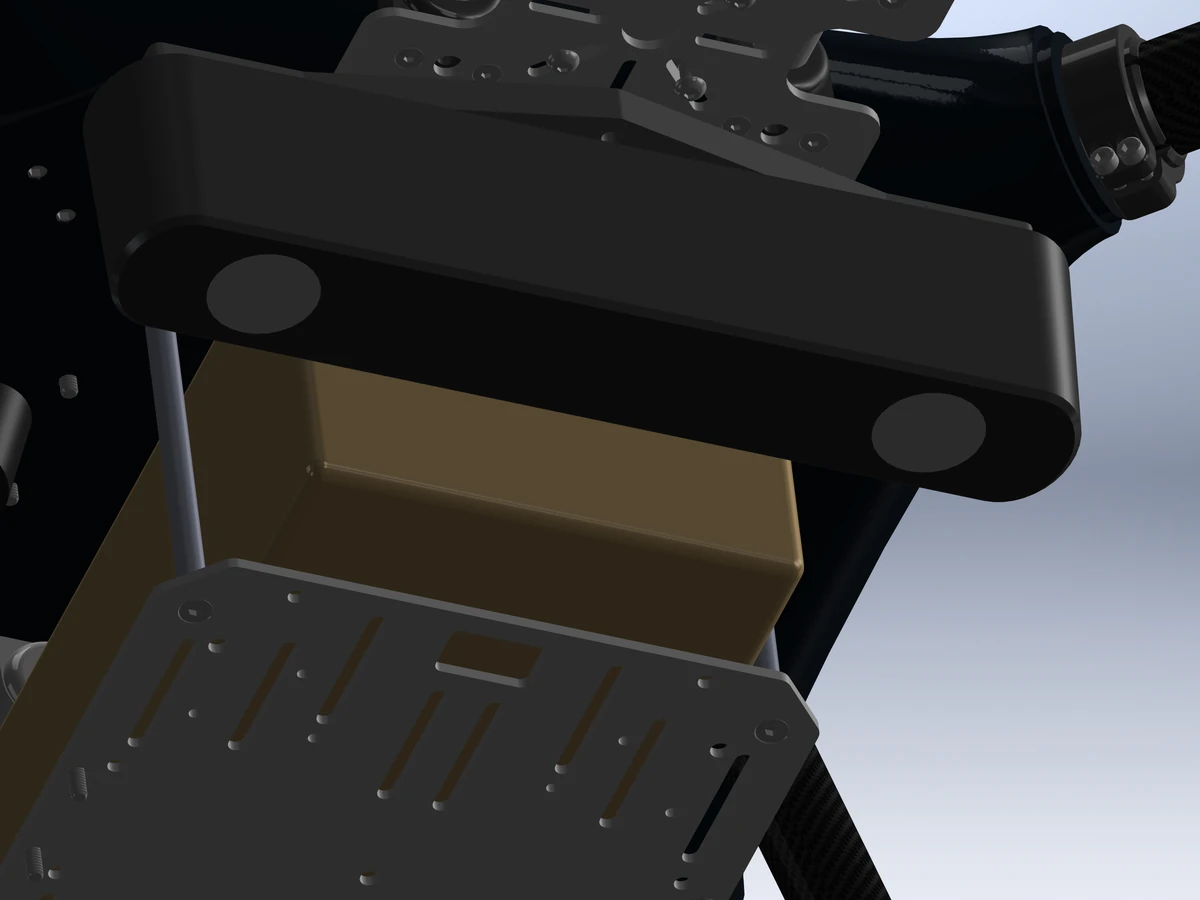 Downward ZED 2i camera mounted beneath the UAV