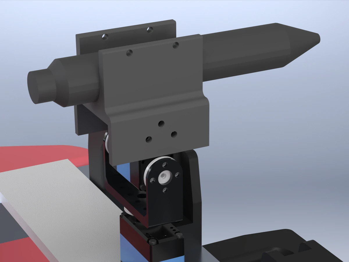 USV water nozzle and its mounting assembly